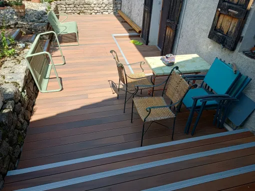 Création terrasse composite à St Ismier