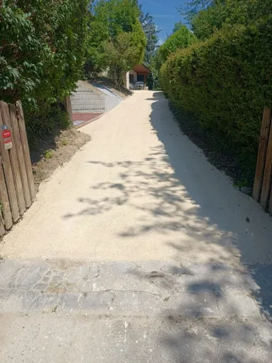 Rénovation d'une allée en gravier