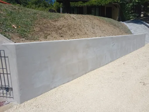 Création d'un muret béton
