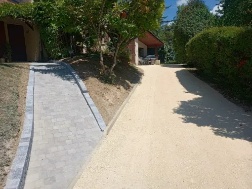 Création d'une allée en pavés