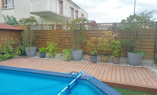 Terrasse bambou, Seyssins, Eden parc paysage