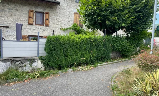 Création massif st Ismier - avant
