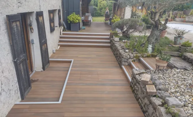 Terrasse composite - St Ismier