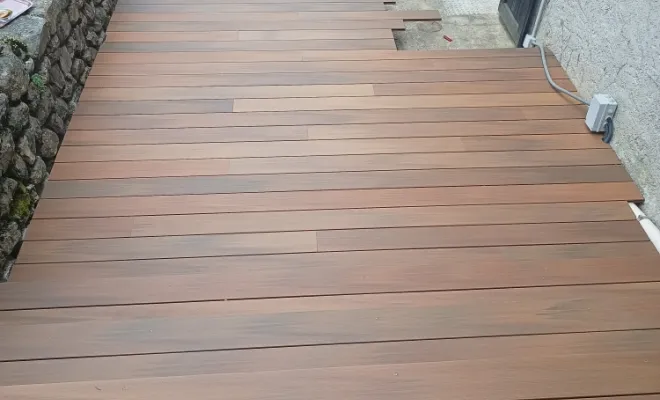 Création terrasse composite - en cours
