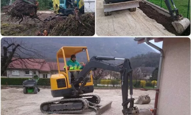 Travaux de terrassement VRD, Échirolles, Eden Parc Paysage