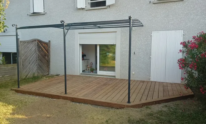 Création d'une terrasse bois, Échirolles, Eden Parc Paysage